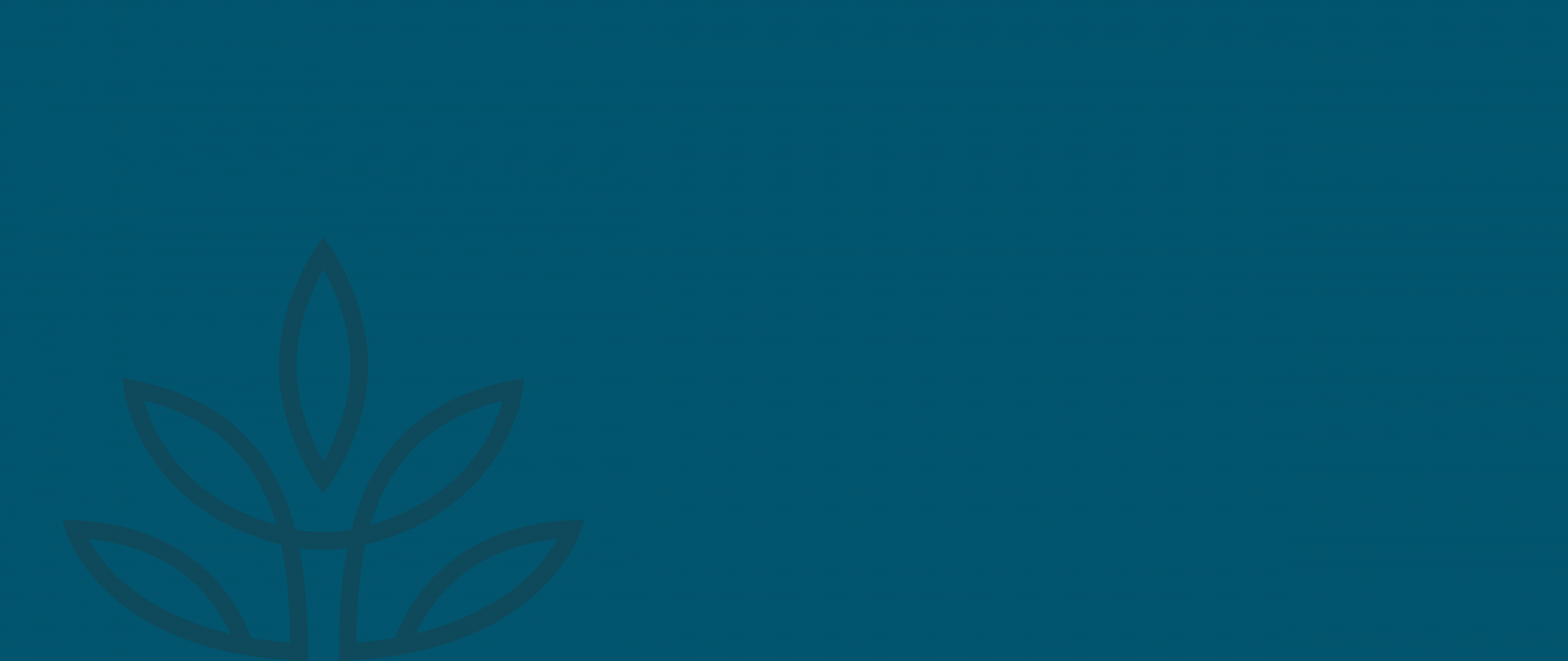 Simple blue background with abstract leaf design.